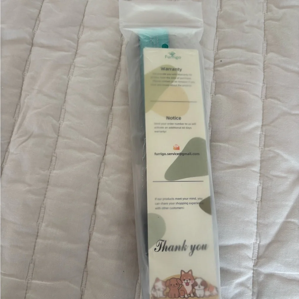 NWT AirTag Dog Collar, IP68 Waterproof Air Tag Holder, Reflective, teal color - Picture 5 of 8